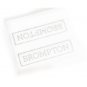 sticker Brompton Argent - QDECAL-WH