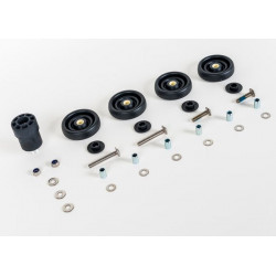 Brompton - Paire roulette std pour R avec fixation et bouchon tube de selle (QROLSET-R)
