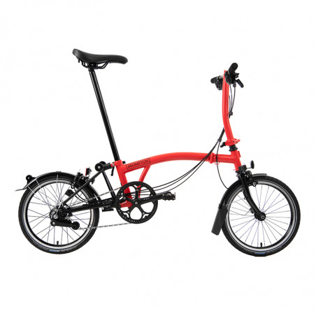 Vélo pliant BROMPTON Black Edition M6L Noir/Rouge