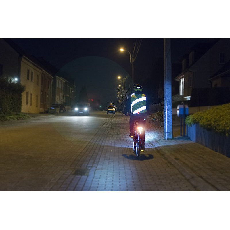 Wowow Roadie Gilet de sécurité cycliste jaune fluo haute visibilité