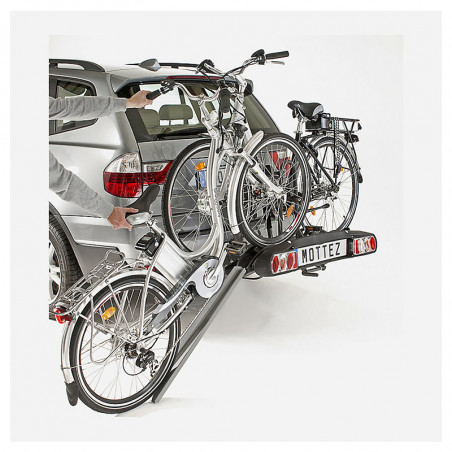 Porte-vélo voiture sur attelage spécial vélo électrique MOTTEZ