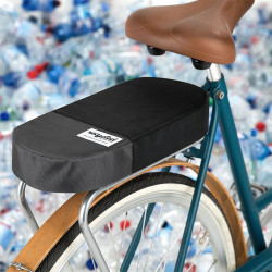Coussin porte-bagage vélo tissu recyclé URBAN PROOF noir gris