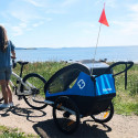 Remorque vélo poussette 1 enfant HAMAX Traveler Bleu