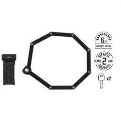 Antivol pliant 110cm AUVRAY F-lock support vélo inclus
