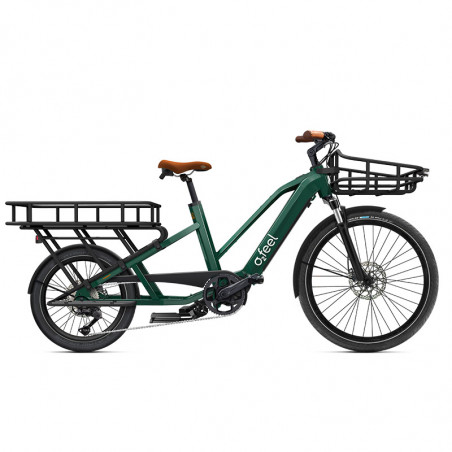 Vélo cargo long tail électrique O2Feel Equo Power 4.1