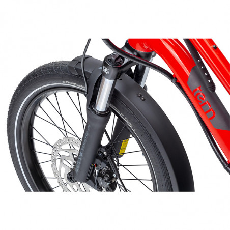 Vélo cargo électrique cadre compact Tern HSD P9 Gris Sablé