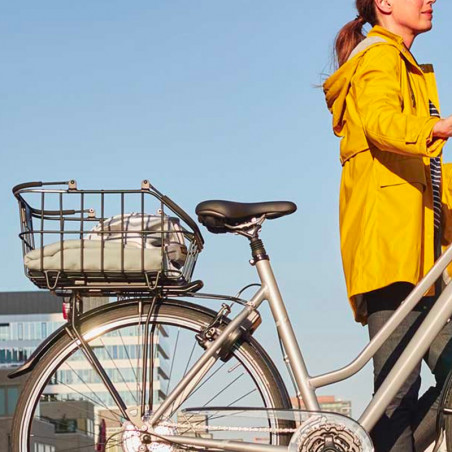 Panier vélo porte-bagage BASIL Cento avec LED