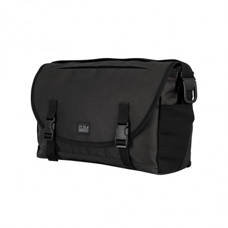 Sacoche tissu noir vélo pliant Brompton Metro Bag L - avec bloc de fixation