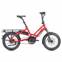 Vélo cargo électrique compact Tern HSD S8i rouge