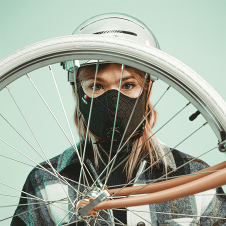 Test de masque anti pollution pour vélo ou moto