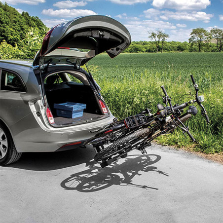 Porte vélo voiture pliable EUFAB fixation attelage (2 vélos)
