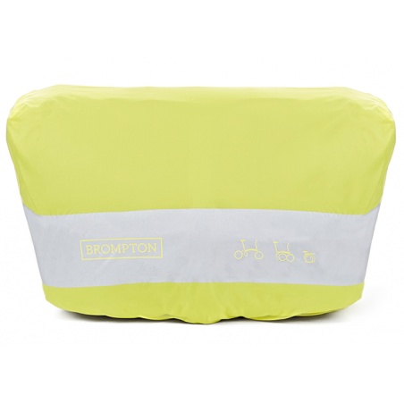 Brompton Housse de pluie jaune fluo pour bagage avant seule (QFCCOV-T)