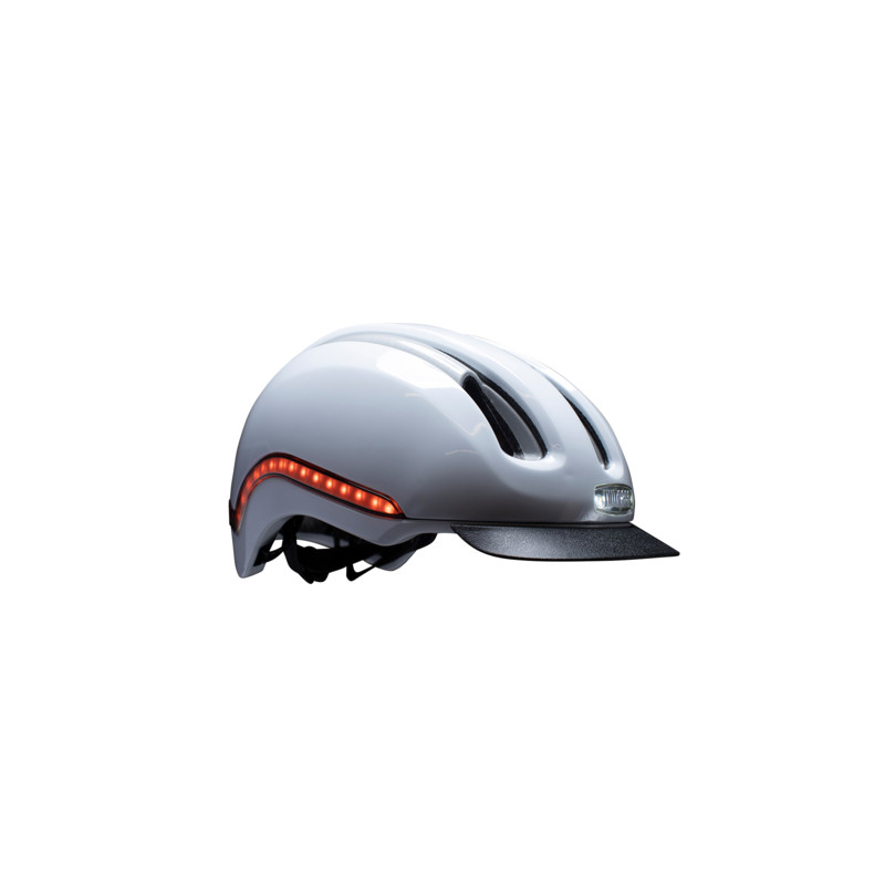 Casque vélo lumière intégrée Blanc Rozay NUTCASE Vio Casque vélo lumière intégrée Blanc Rozay NUTCASE Vio