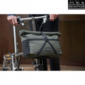 Sacoche vélo Brompton Borough Bag M Olive - avec bloc de fixation
