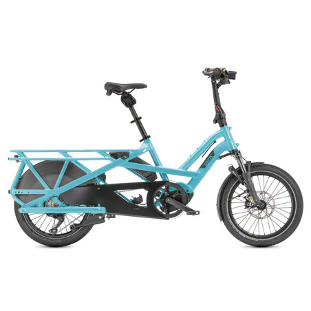Vélo cargo électrique longtail TERN GSD S10 Beetle Blue LX