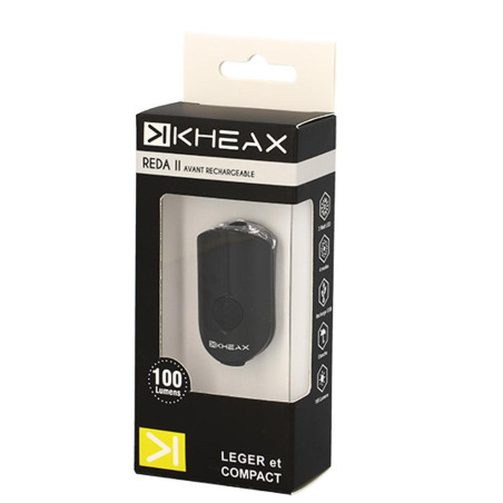 ECLAIRAGE VELO RECHARGEABLE USB AV KHEAX REDA II 100L FIXATION CINTRE LED